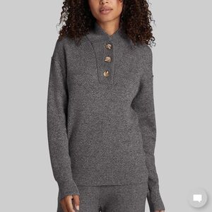 Tommy John Gray Women's Sweater Lounge Henley